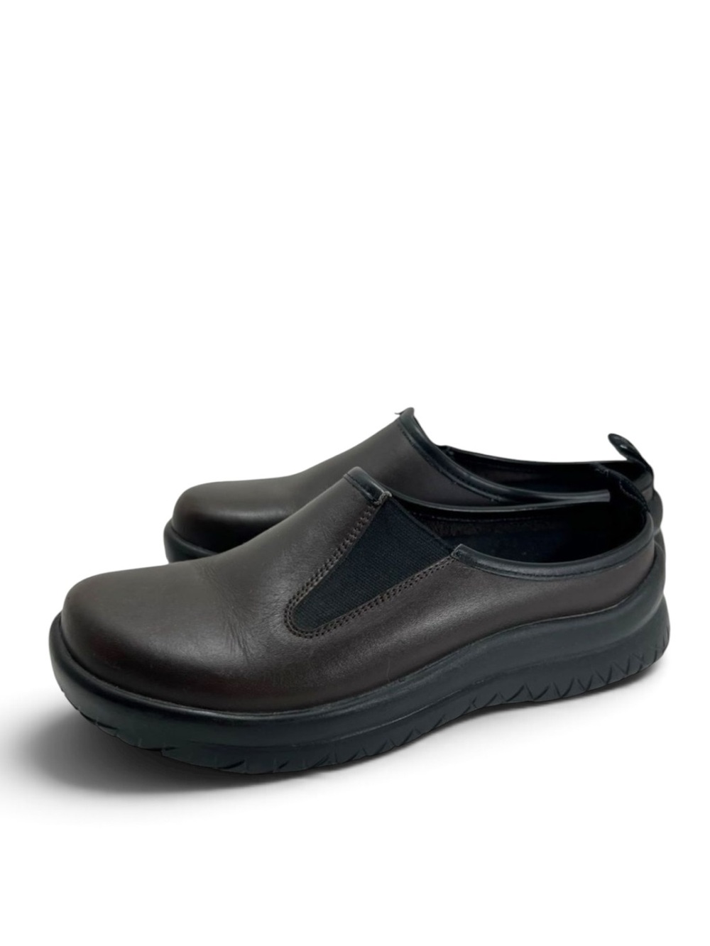 BIRKENSTOCK Tatami Brown Leather Clog Mule